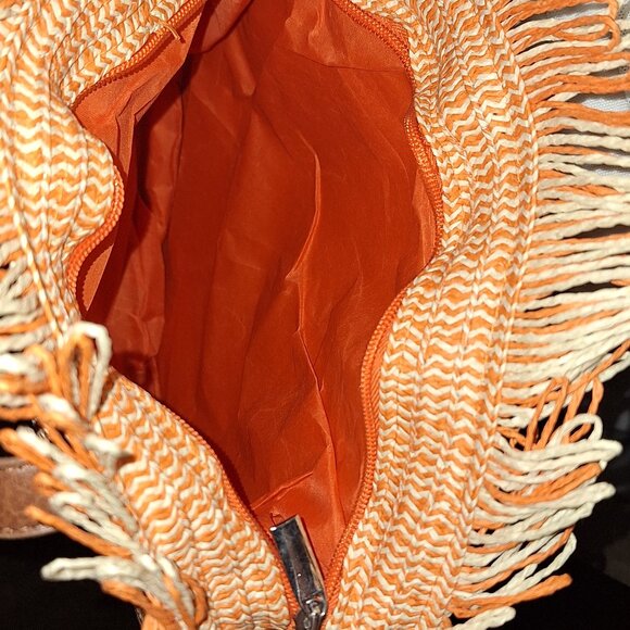 Round Straw Bags Women Rattan Handbags Handmade Woven Tote Wicker Shoul - Picture 11 of 11